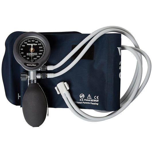 Hand Gauge Sphygmomanometer - Double Tube with Thumbscrew Valve - Welch Allyn