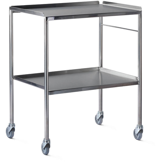 Bristol Maid S. Steel Dressing Trolley - 750mm - Fixed Shelves