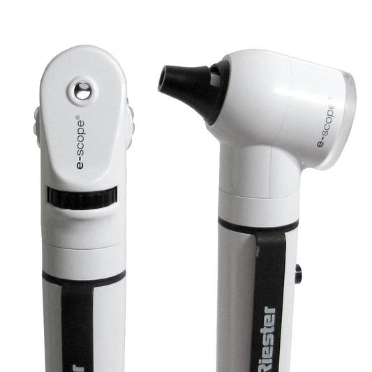 Riester e-scope Otoscope/Direct Illumination Ophthalmoscope LED Diagnostic Set - White - Riester