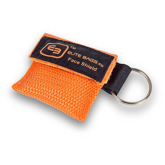 Key Ring CPR Mask Bag - Orange