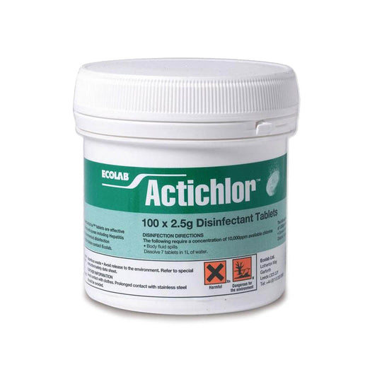 Actichlor Disinfectant Tablets 2.5g x 100 - Ecolab