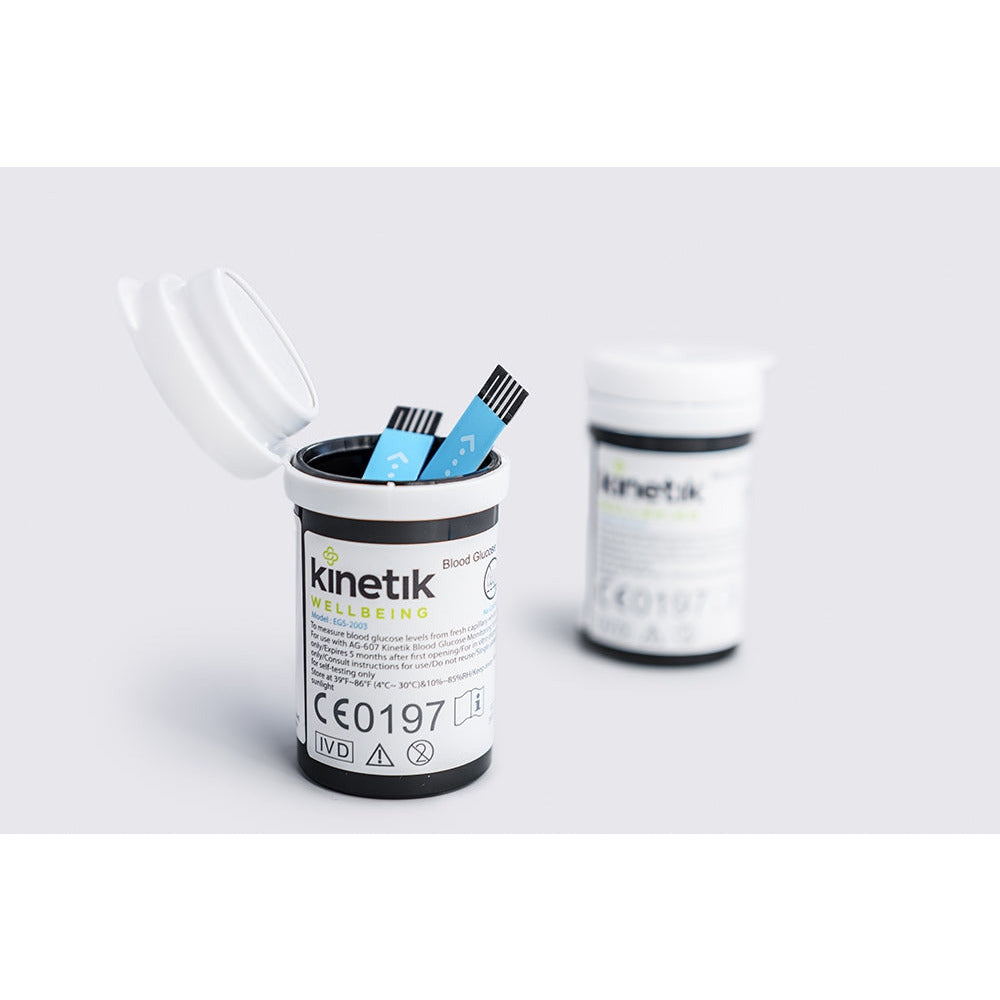 Blood Glucose Test Strips – Pack of 50 (for AG-607) - Kinetik Wellbeing