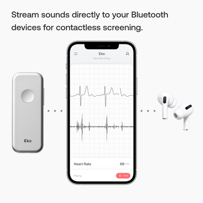 Eko DUO Digital Electronic Stethoscope and ECG with Bluetooth - Eko