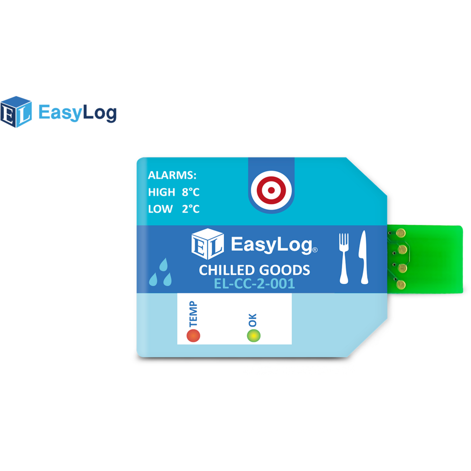 Single Use Chilled Goods Temperature & Humidity Data Logger - Pack of 10 - EasyLog