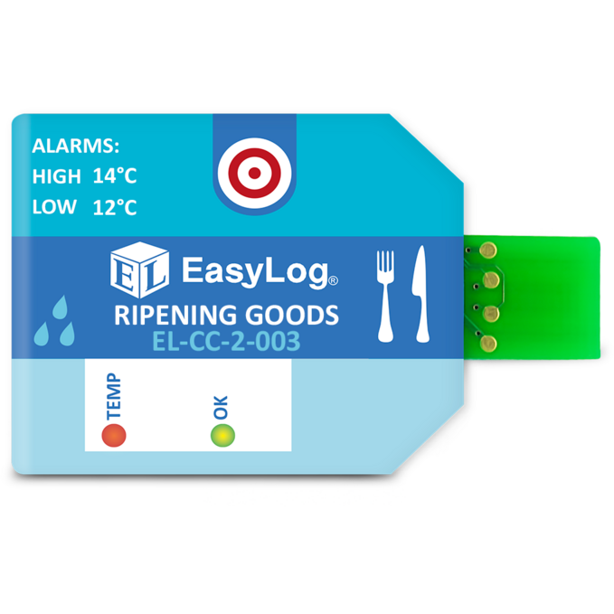 Single Use Ripening Goods Temperature & Humidity Data Logger - Pack of 10 - EasyLog