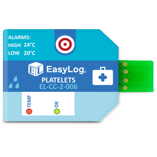 Single Use Platelets Transportation Temperature & Humidity Data Logger - Pack of 10 - EasyLog