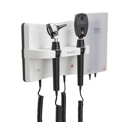 HEINE EN200 LED Wall Diagnostic Station - With Beta 400 LED Otoscope & Beta 200 LED Ophthalmoscope - Heine