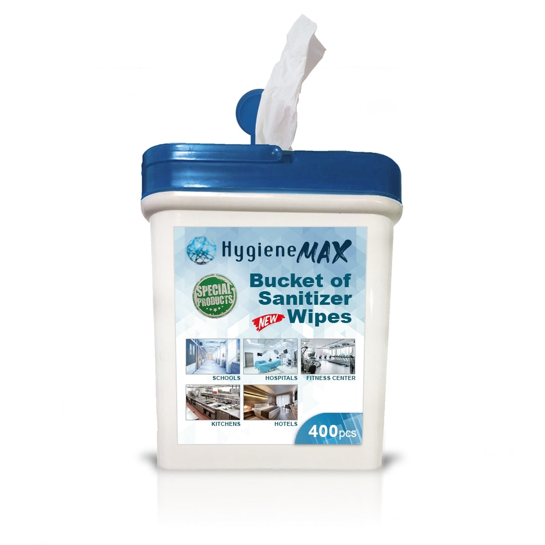 Hygiene Bucket & Alcohol Wipes 75% - 400 Wipes (EN1500) - Discontinued