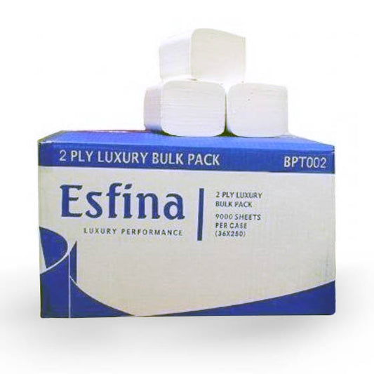 Esfina Bulk Pack White Toilet Tissue 250 Sheets x 36 Rolls - Discontinued