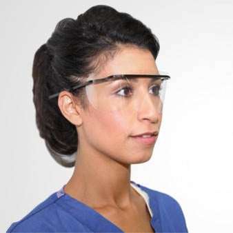 Protective Eyeshields Clear Lenses - Pack of 50 - LENSES ONLY - Medisafe