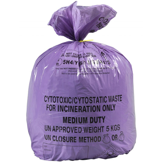 Purple - Cytotoxic Bag - Large 90L - Roll of 50
