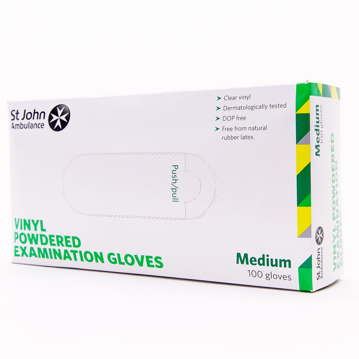 Vinyl Pre Powdered Gloves - Large - Pack of 100 - St John