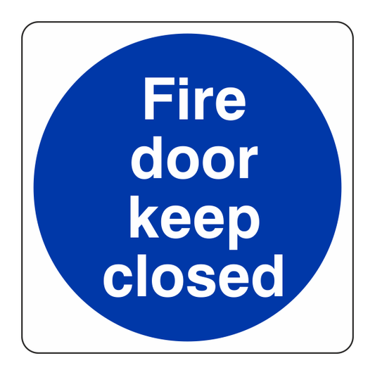 Fire Door Keep Closed Sign