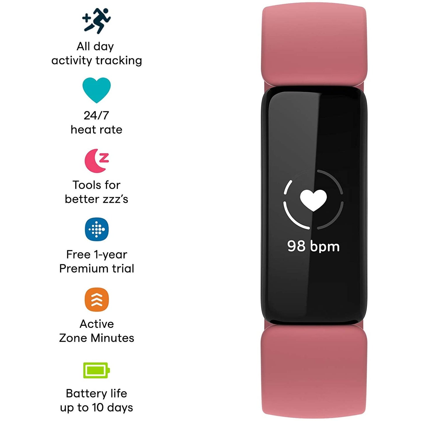 Fitbit Inspire 2 - Desert Rose - Fitbit