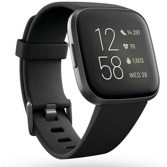 Fitbit Versa 2 - Black/Carbon Aluminium - Fitbit