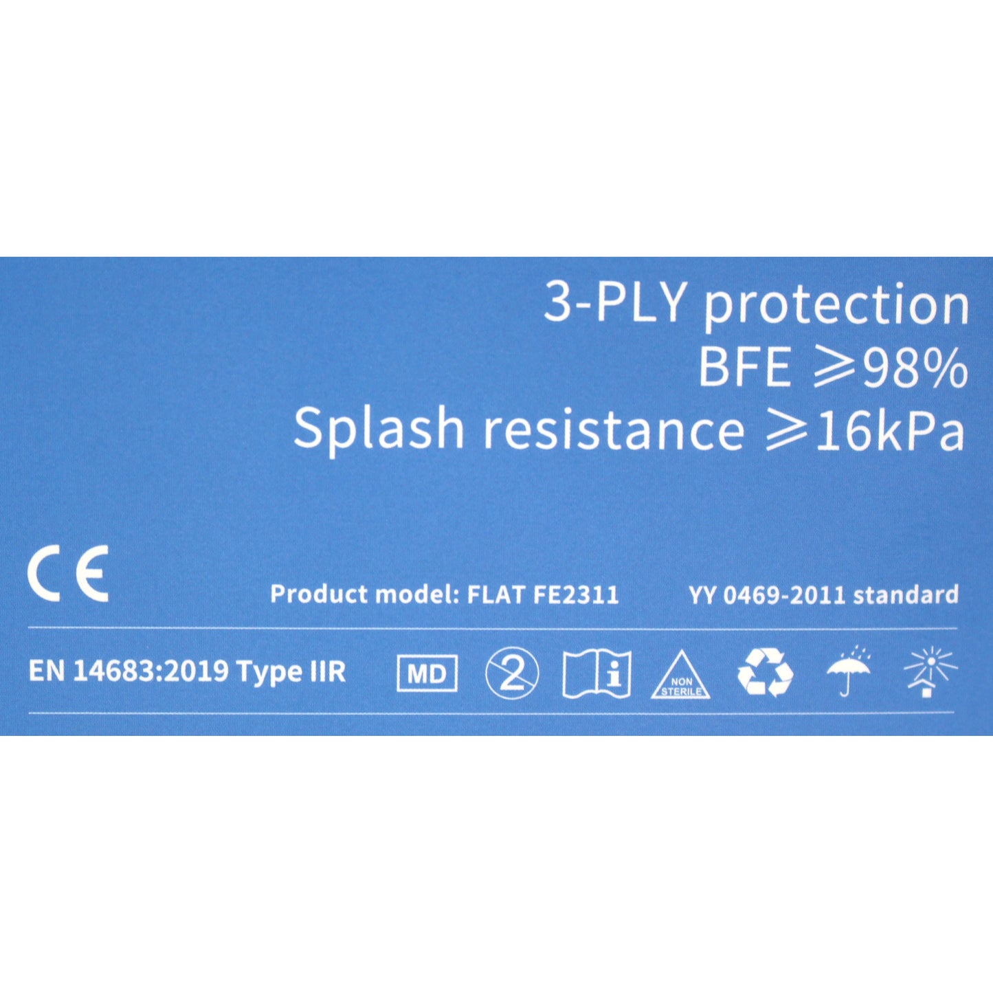 Pack Of 10 Byd Care Surgical Face Masks - Type IIR Certified - Discontinued