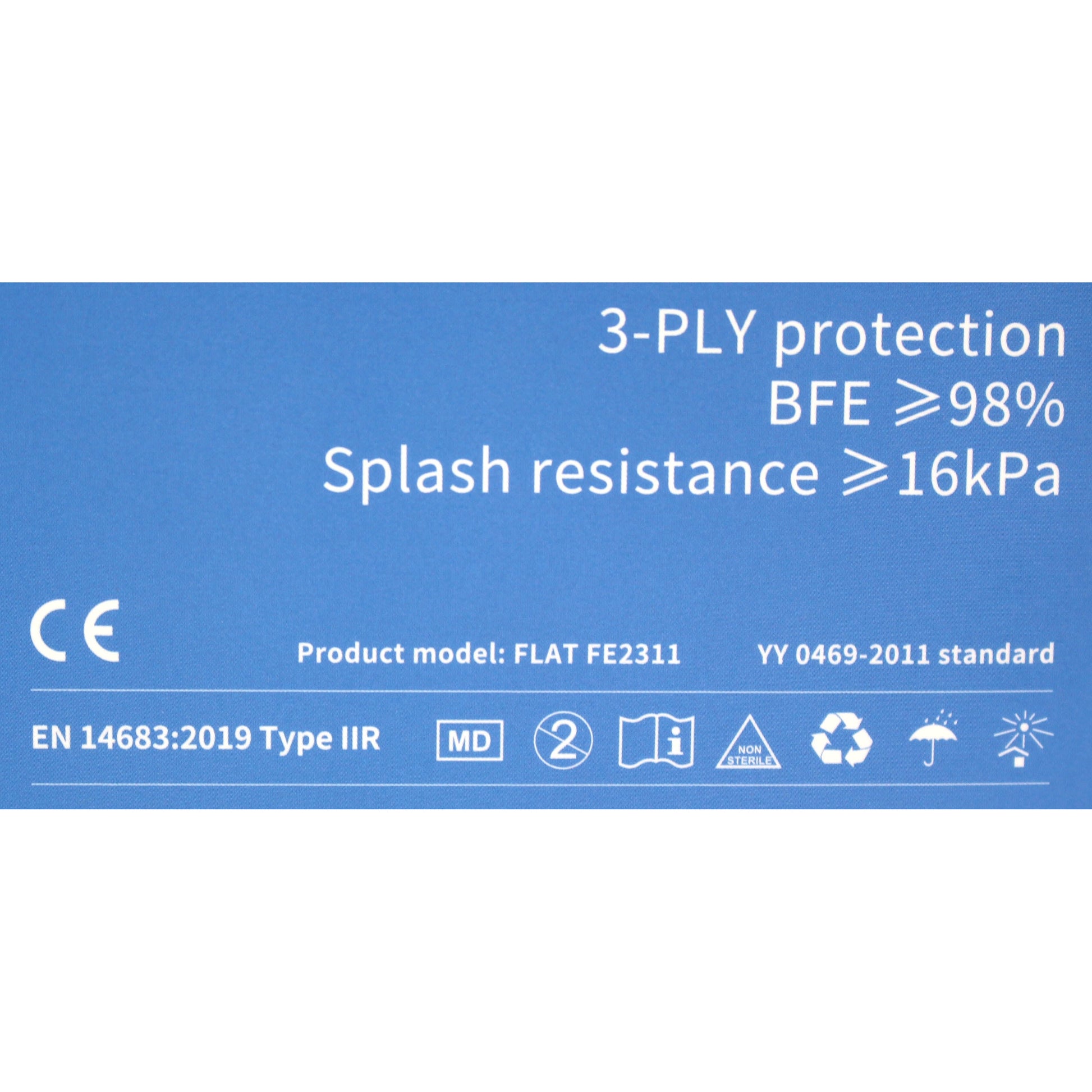 Pack Of 10 Byd Care Surgical Face Masks - Type IIR Certified - Discontinued