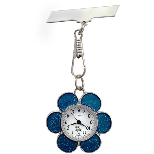FunkyFobz Blue Flower Fob Watch