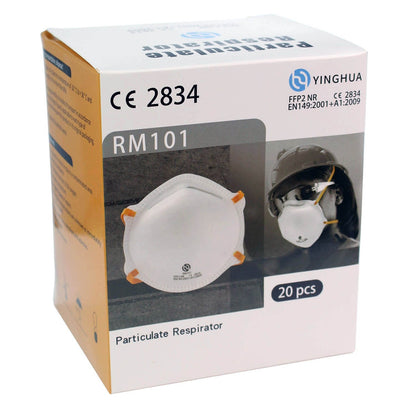 FFP2 Moulded Cup Respirator Face Mask x 20 - CAT III PPE Certified - Discontinued