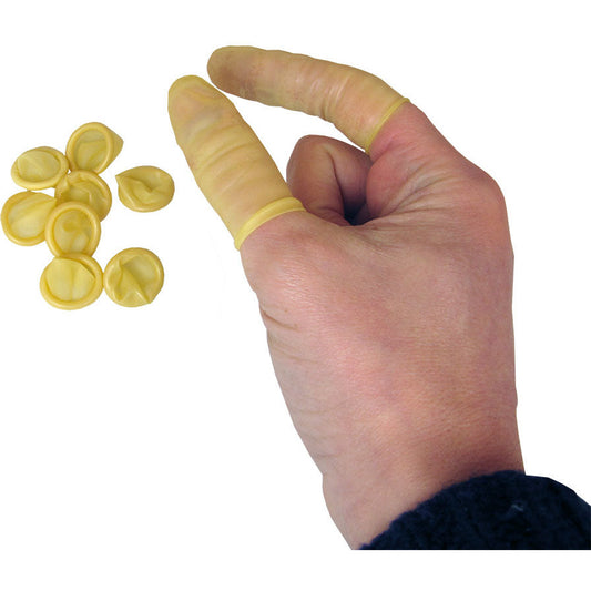 Finger Cots Large Latex - Beige - Pack of 100