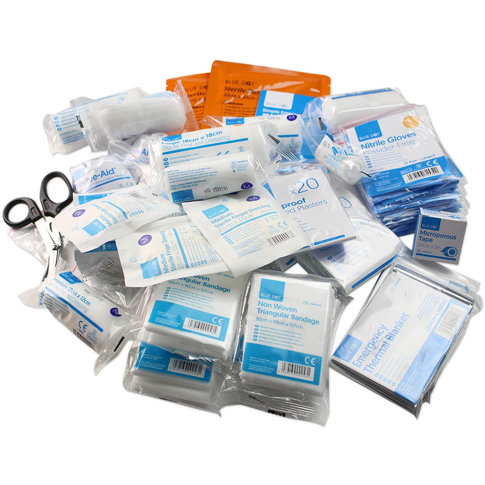 First Aid Kit REFILLS BSI Large Medisave UK