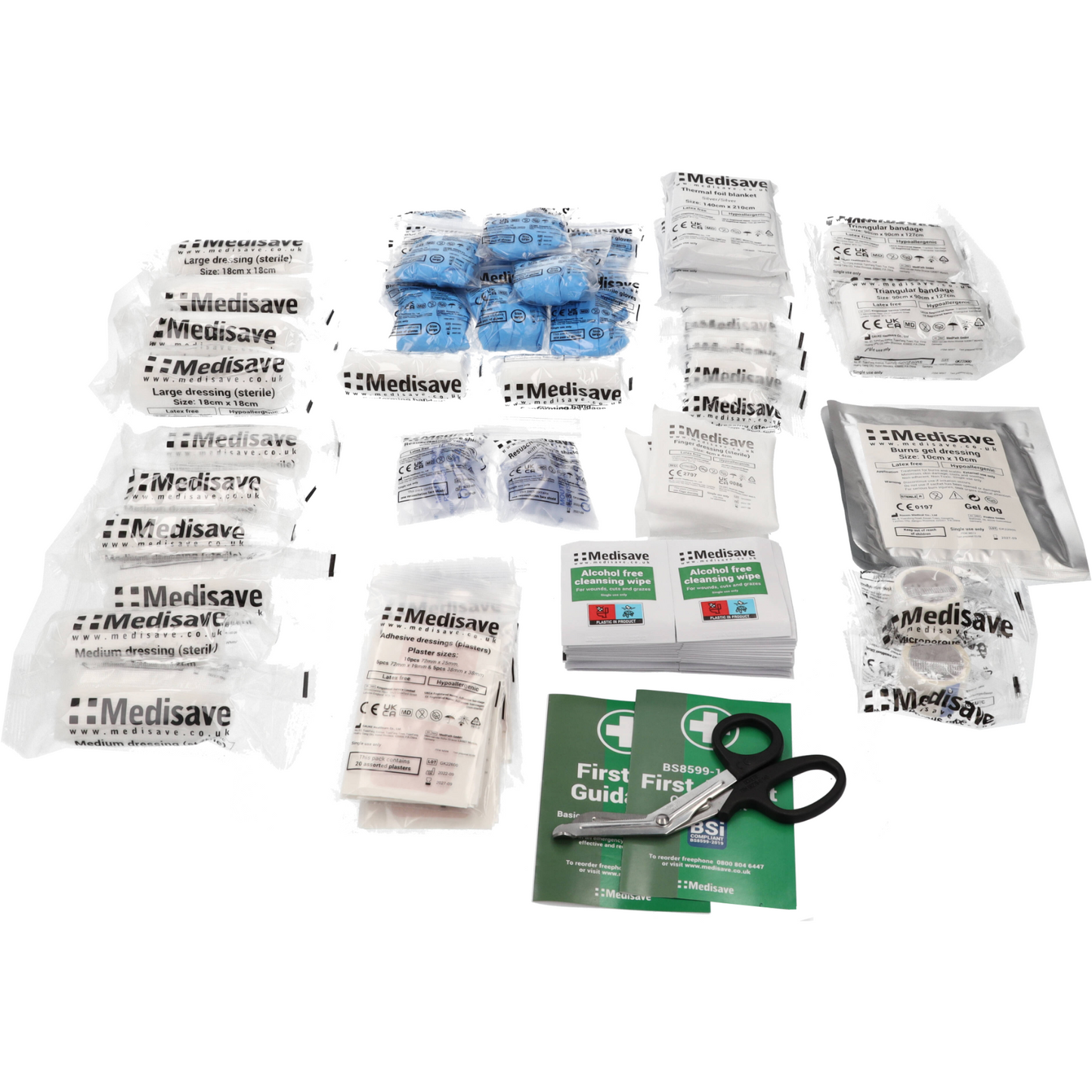 BS8599-1:2019 Workplace First Aid Kit - Small Kit Refill