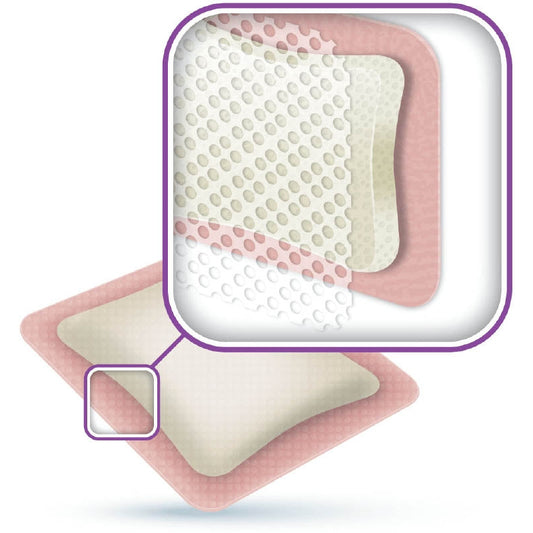 Activheal Foam Contact Sacral Adhesive 10 x 10cm Pack of 10 - Activheal