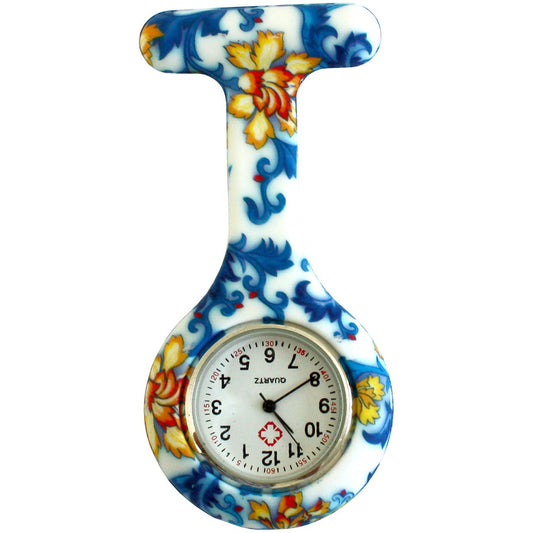 Nurses Fob Watch - Vintage Floral Print