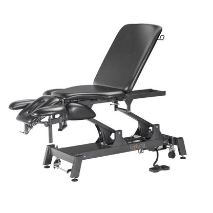 STABIL 7-Section Electric Treatment Table / Black Frame / Black Upholstery - Stabil