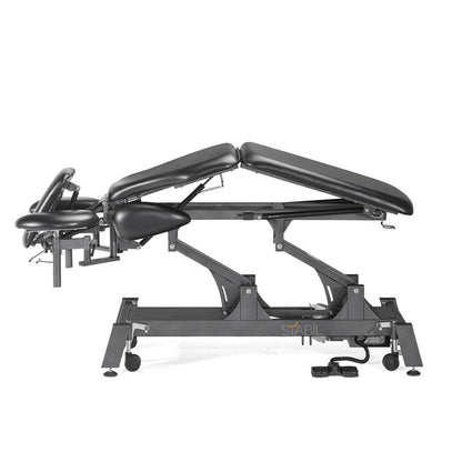STABIL 7-Section Electric Treatment Table / Black Frame / Black Upholstery - Stabil