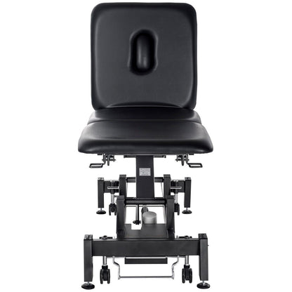 STABIL 3-Section Electric Treatment Table / Black Frame / Black Upholstery - Stabil