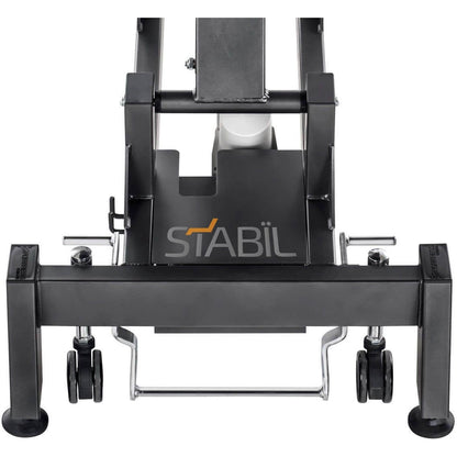 STABIL 2-Section Treatment Table / Black Frame / Black Upholstery - 360 Degree Operation - Stabil