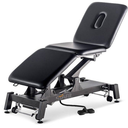 STABIL 3-Section Electric Treatment Table / Black Frame / Black Upholstery - Stabil