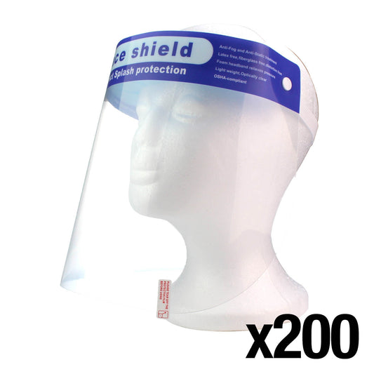 Face Shield Visor - Pack Of 200 [PPE CAT III] - Discontinued
