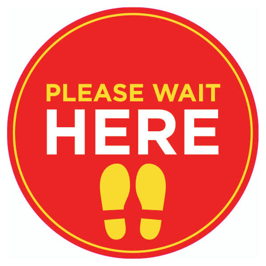 Please wait here – 400mm - Single - Skye Direct