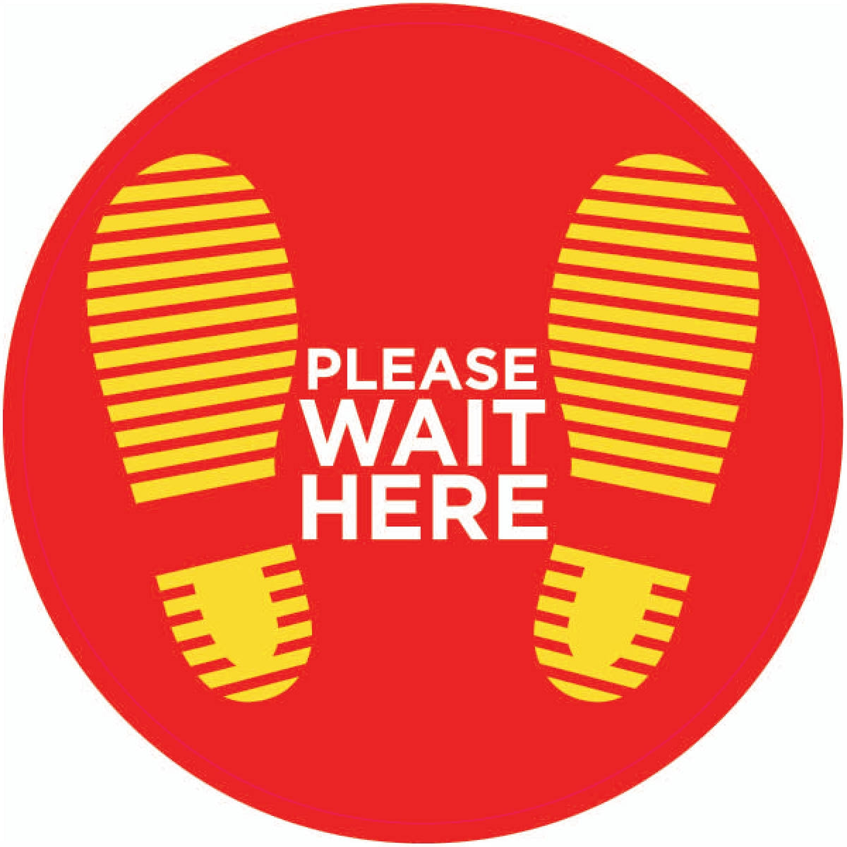 Please wait here – 400mm - Single - Skye Direct