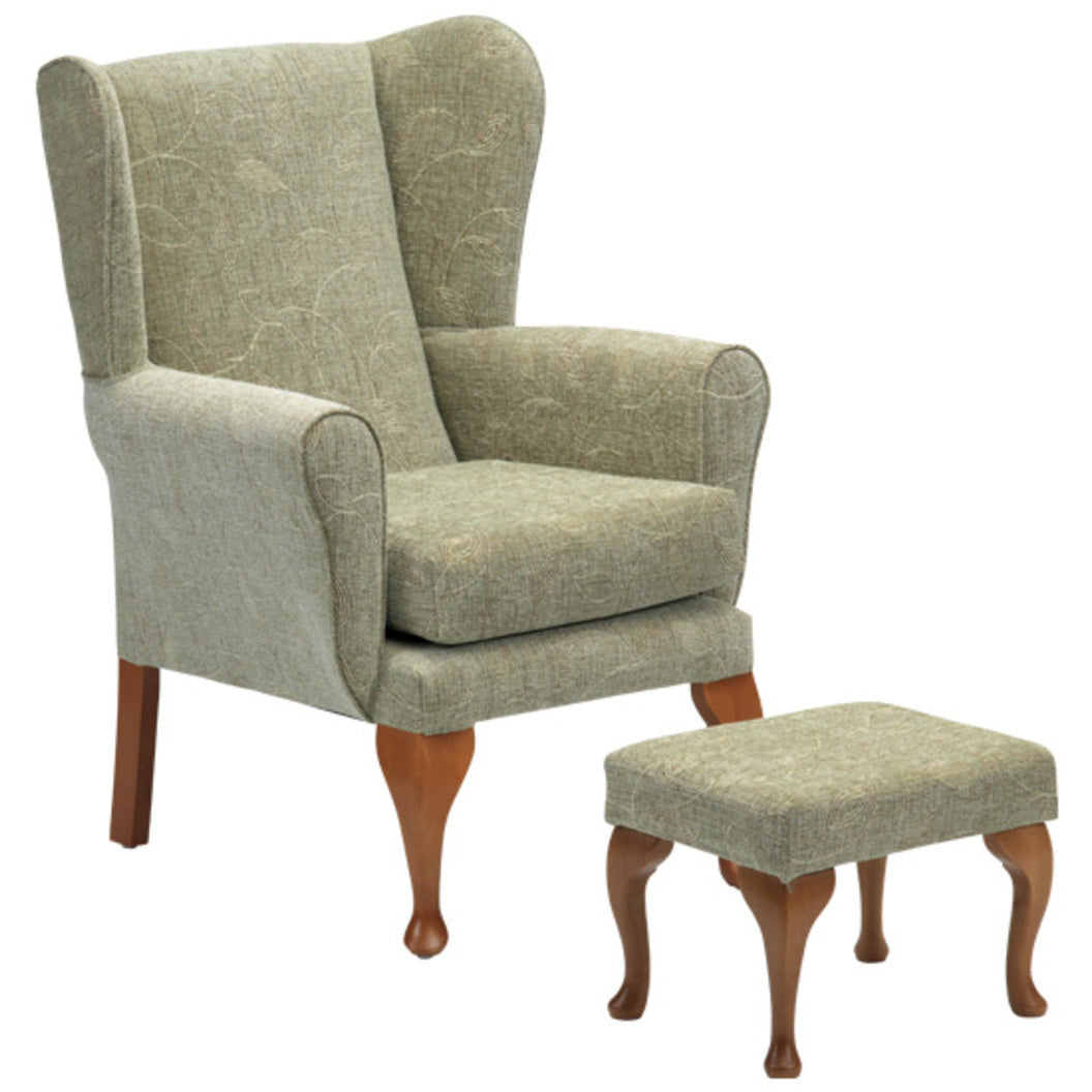 Matching Foot Stool for Queen Anne Fireside Chair - 