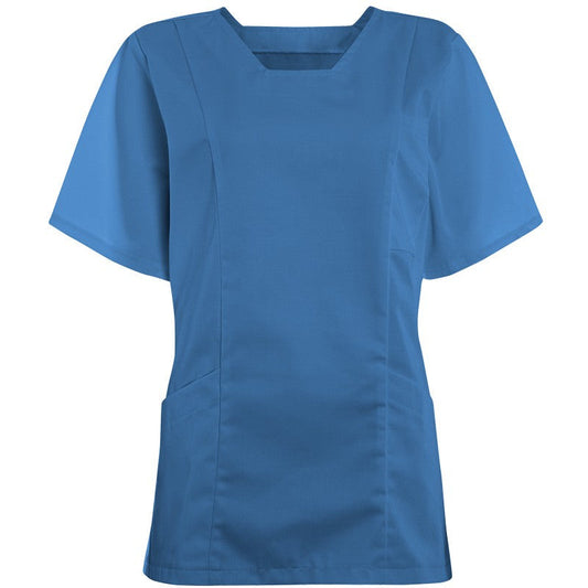 Women's Square-Neck Smart Scrub Top - 