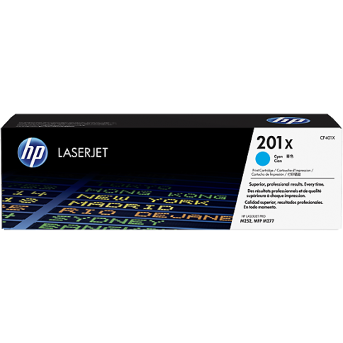 HP CF401X Cyan High Yield Toner also for HP 201X - Compatible - Remanufactured