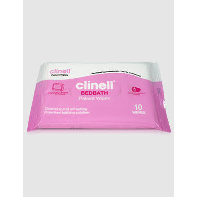 Clinell Patient Bathing Wipes - Pack of 8
