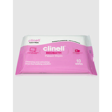Clinell Patient Bathing Wipes - Pack of 8 - Clinell