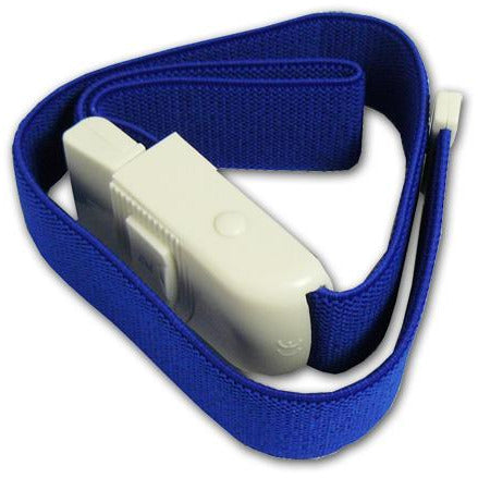 Blue Elastic Tourniquet with White Clasp
