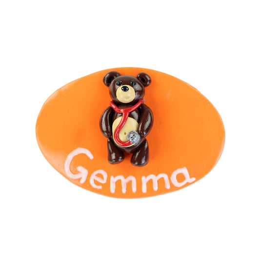 Handmade Dr Teddy Name Badge - 