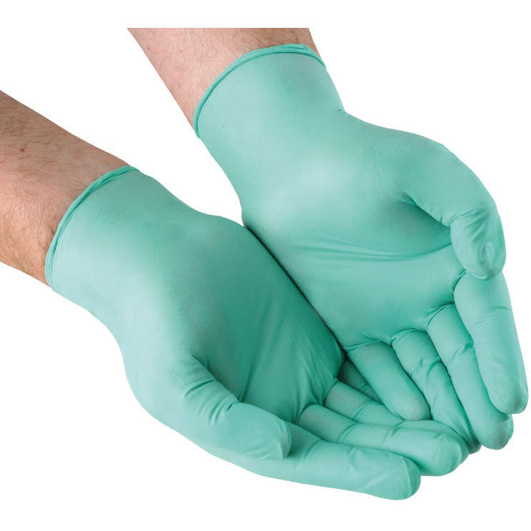 Bodyguards Green Vitrile X Large Powder Free Gloves - Case of 1000 - 