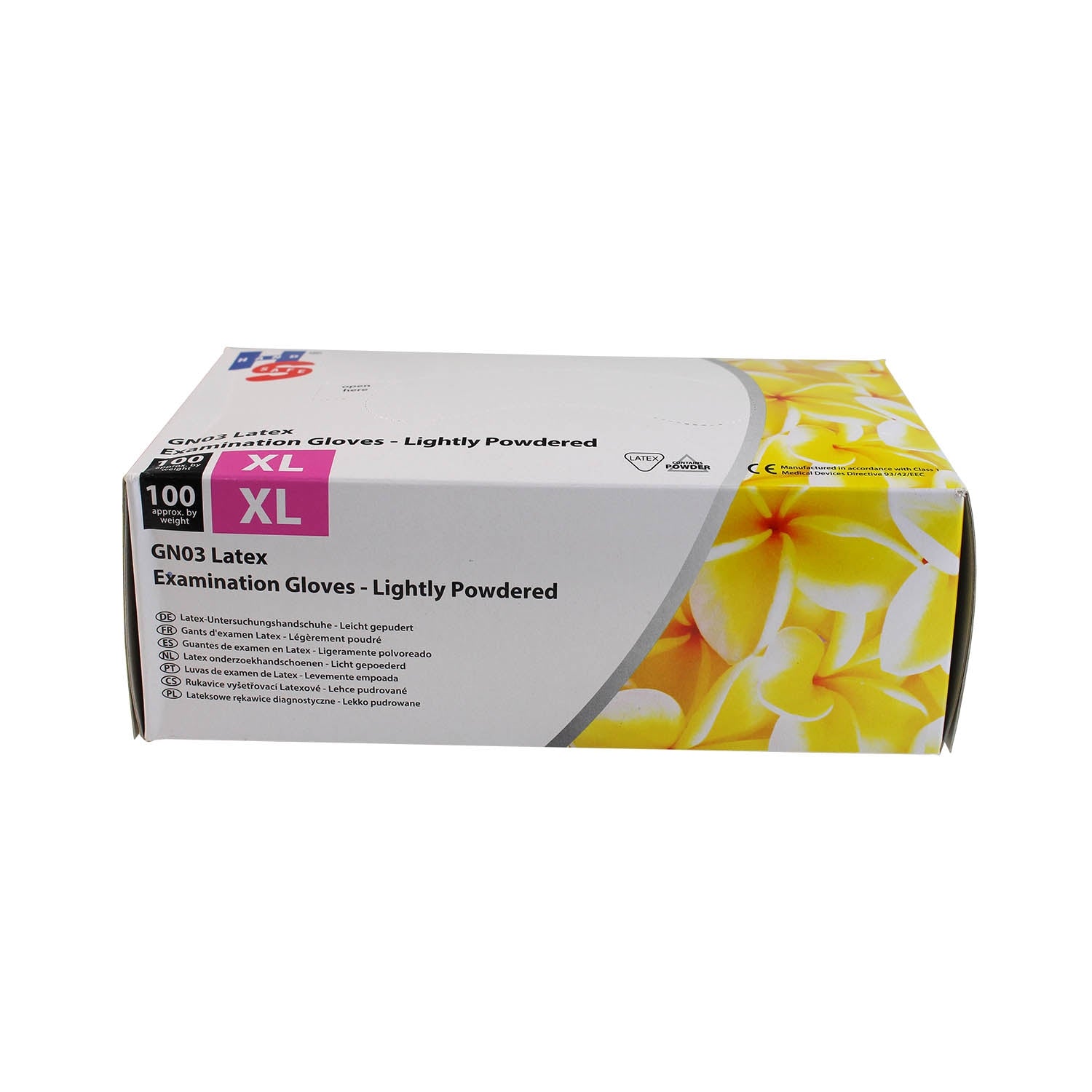 Latex Powdered Gloves - XLarge x 100 - 