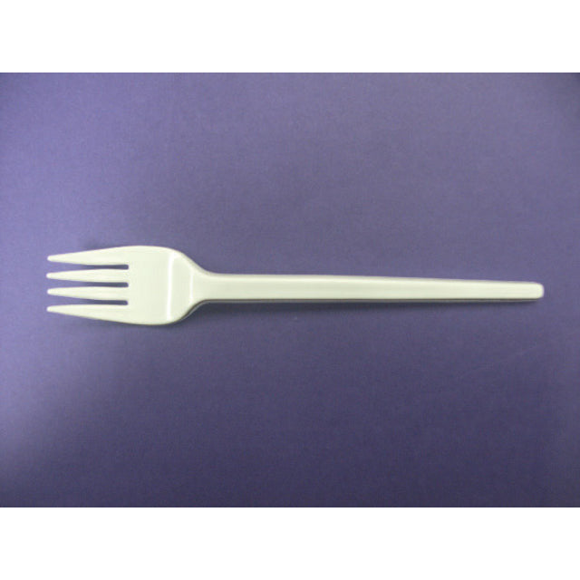Good2Go Standard Plastic Fork White x 1000 - Bunzl Catering Supplies