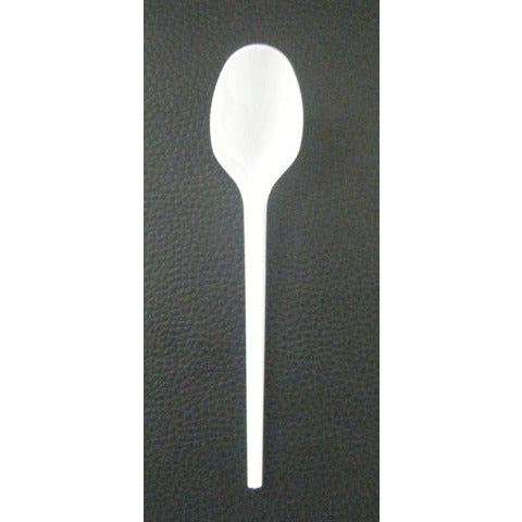 Good2Go Standard Plastic Spoon White x 1000 - Bunzl Catering Supplies