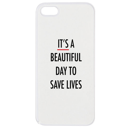 'It's a Beautiful Day' Phone Case - iPhone 5 & 5s - White - Medinc