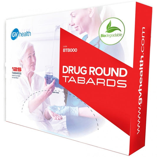 Biodegradable Drug Round Disposable Tabards - 1 Box of 250