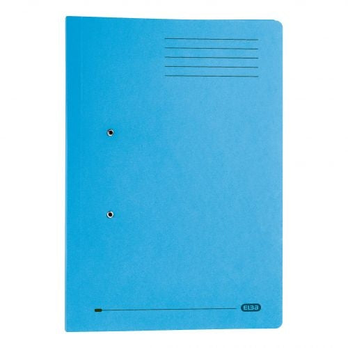 Elba Stratford Spring Pocket File 320gsm Foolscap Blue (Pack of 25) 100090146 - Elba